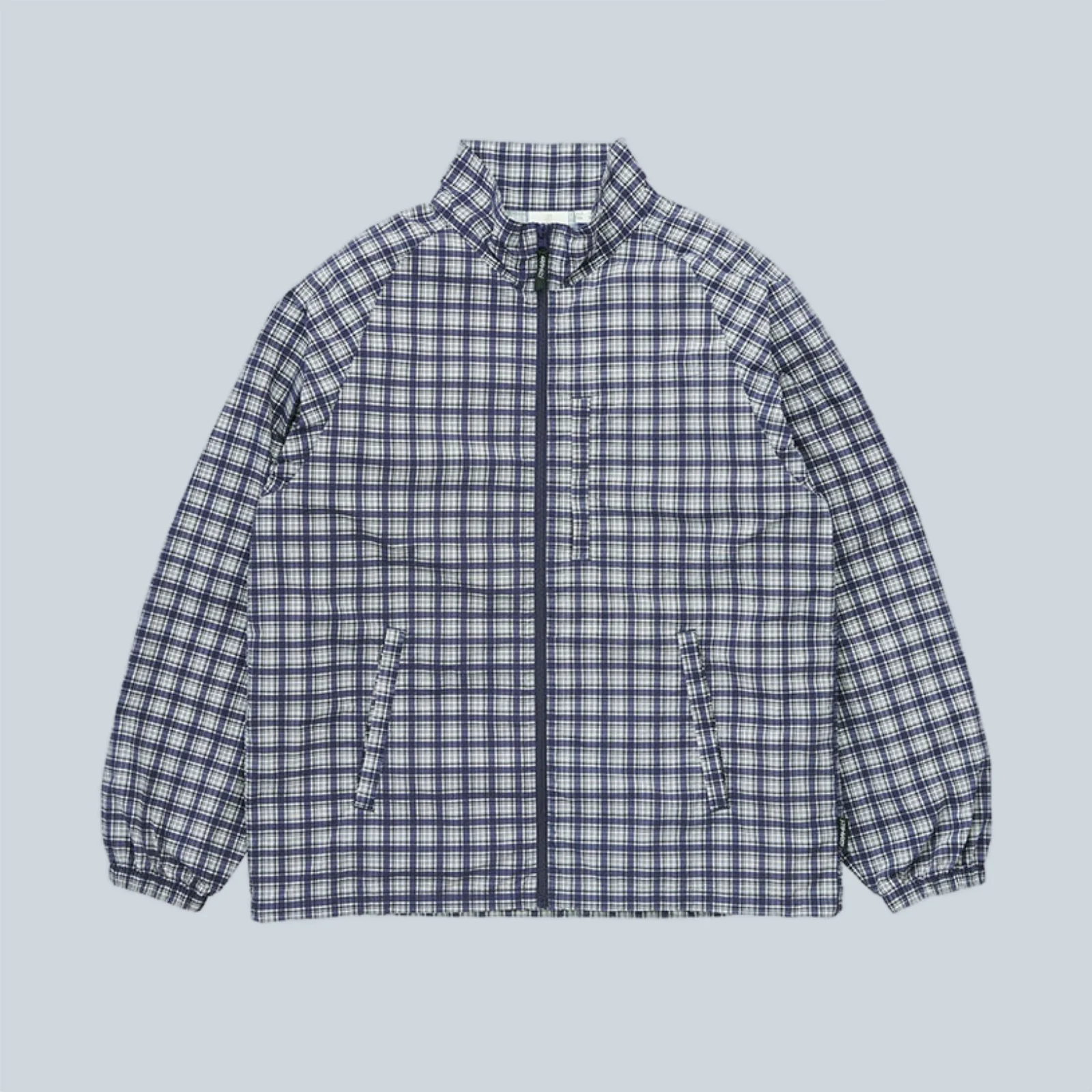 CHECKERED SHELL JACKET - NAVY CHECK