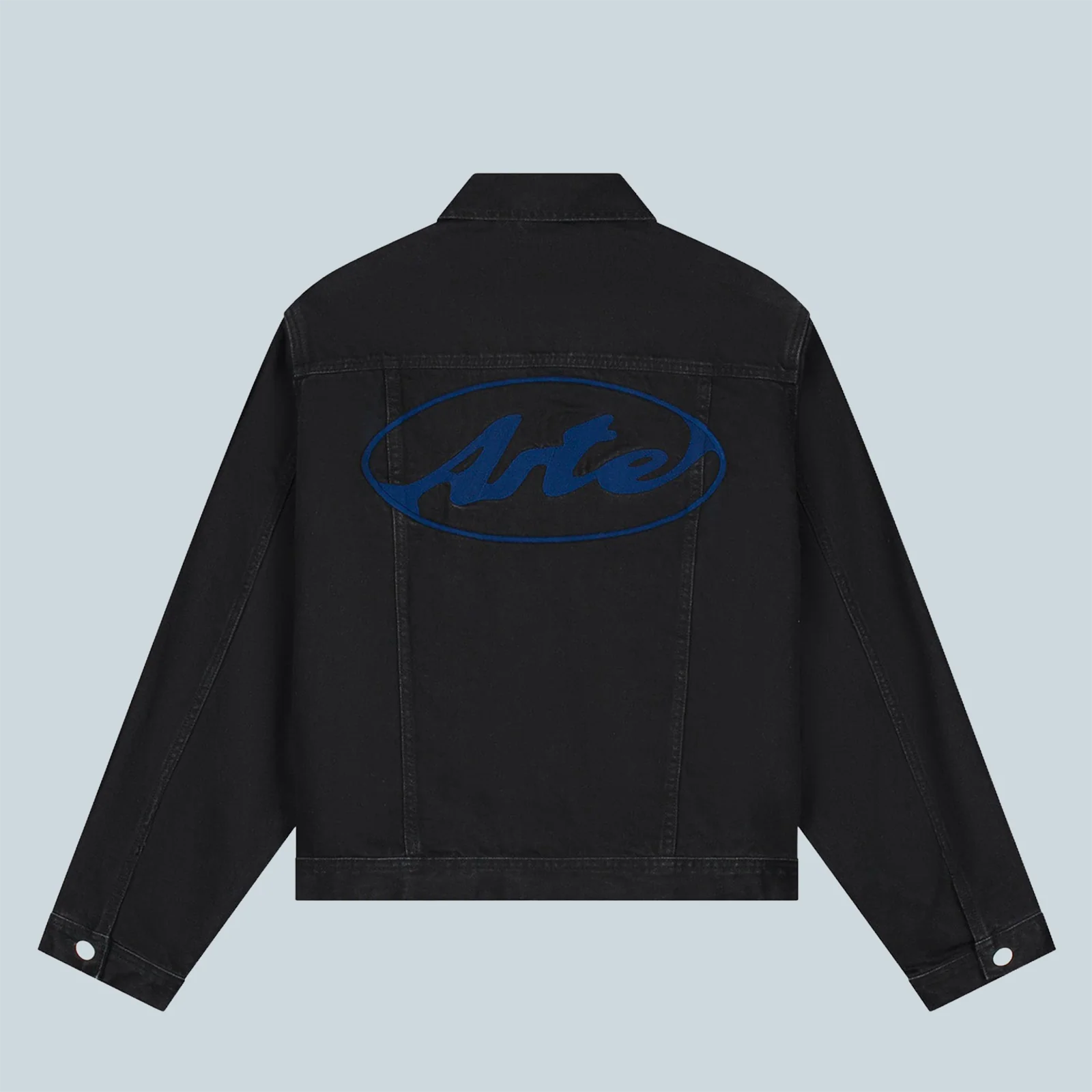 CIRCLE LOGO JEANS JACKET - BLACK