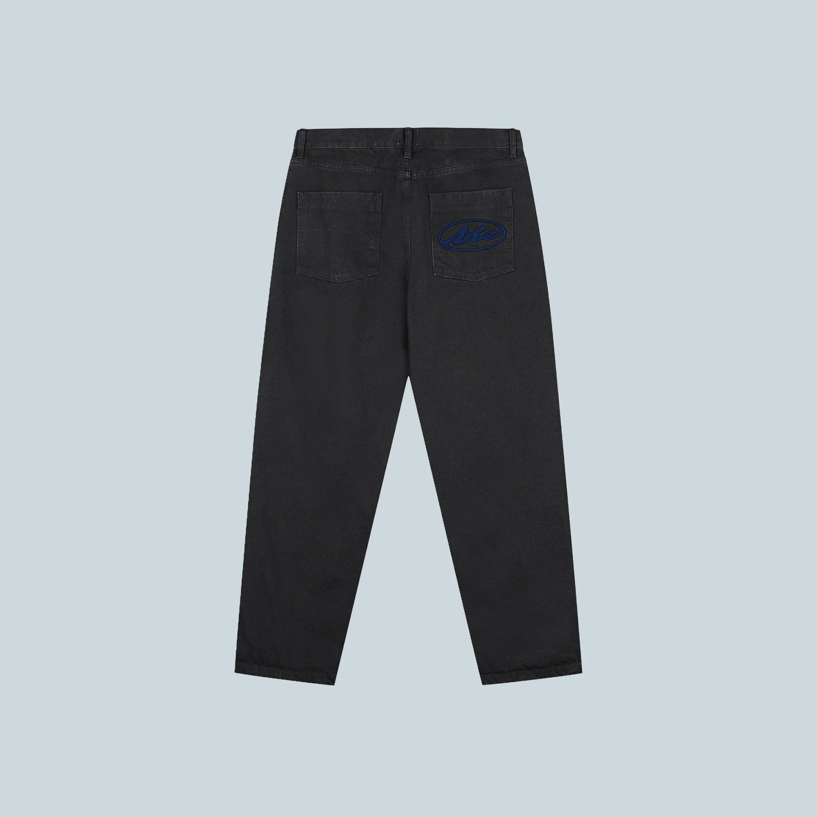 CIRCLE LOGO POCKET PANTS - BLACK