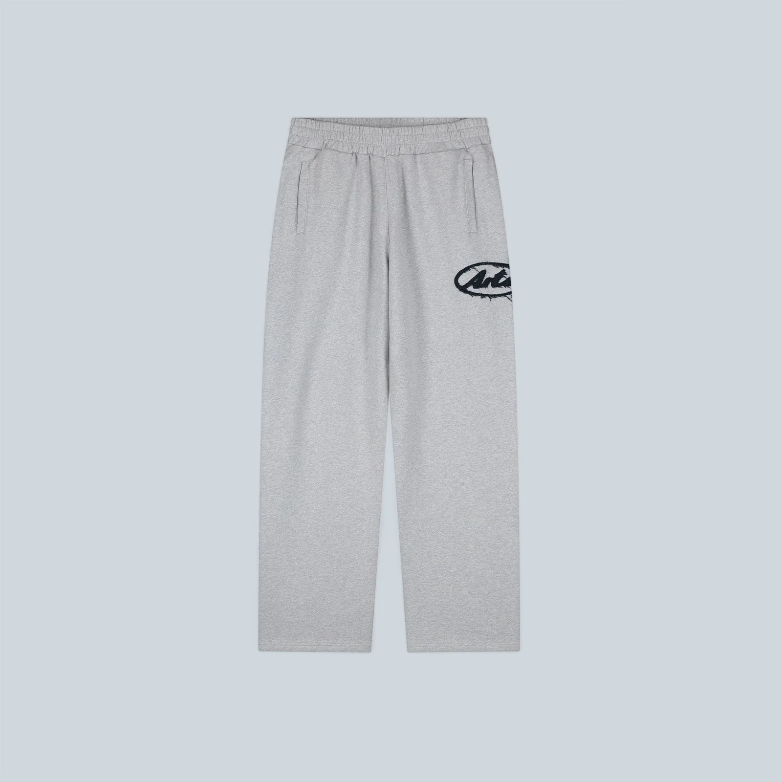 CIRCLE PATCH LOGO SWEATPANTS - GREY