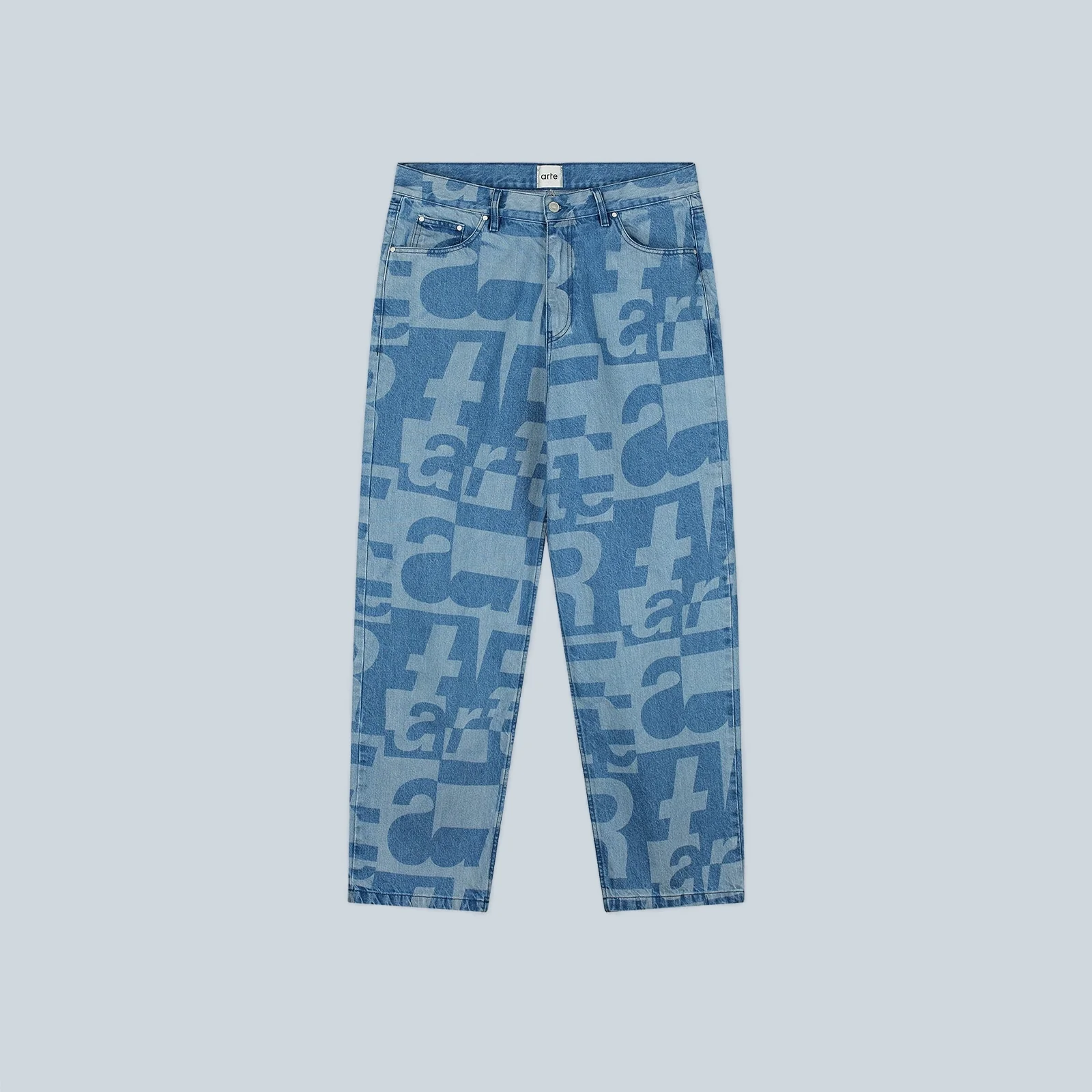 DENIM ALLOVER PANTS - RAW DENIM