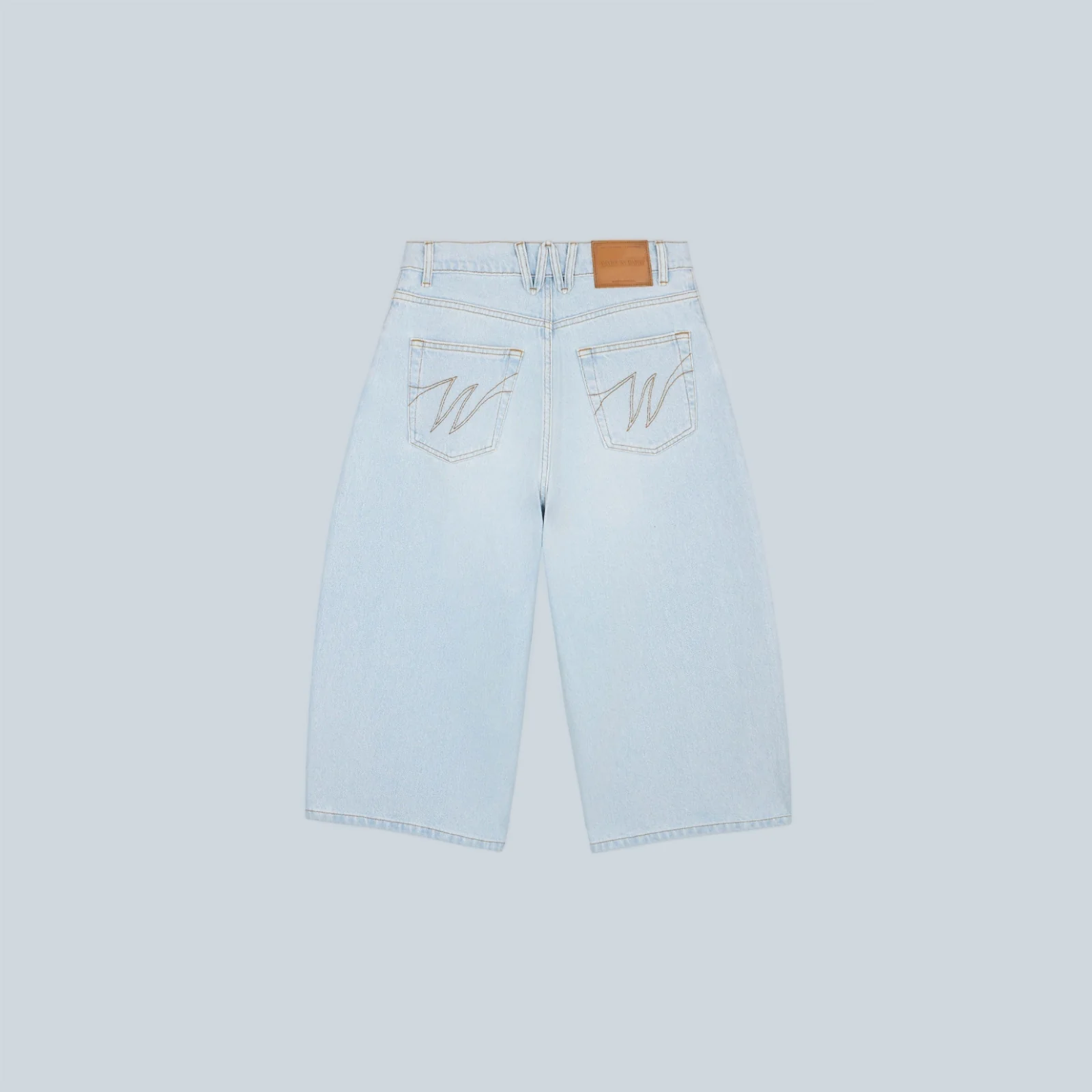 DENIM BALLOON SHORT - LIGHT BLUE - Image 2