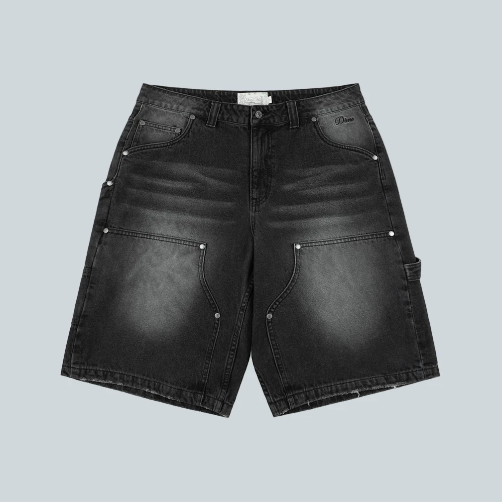 CARPENTER SHORT DENIM - SANDBLASTED BLACK
