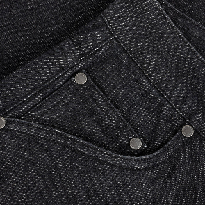 CARPENTER DENIM SHORTS - BLACK - Image 3