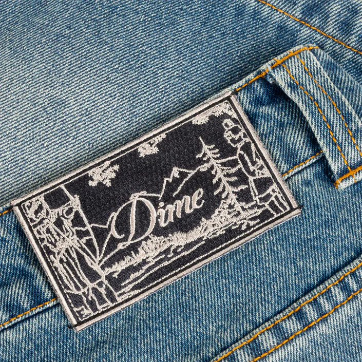 CARPENTER DENIM SHORTS - BLUE - Image 3