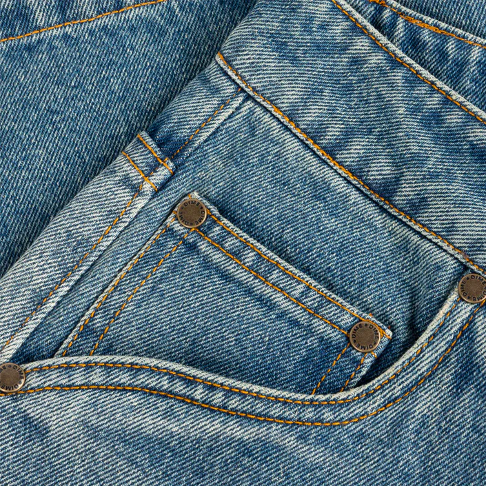 CARPENTER DENIM SHORTS - BLUE - Image 4