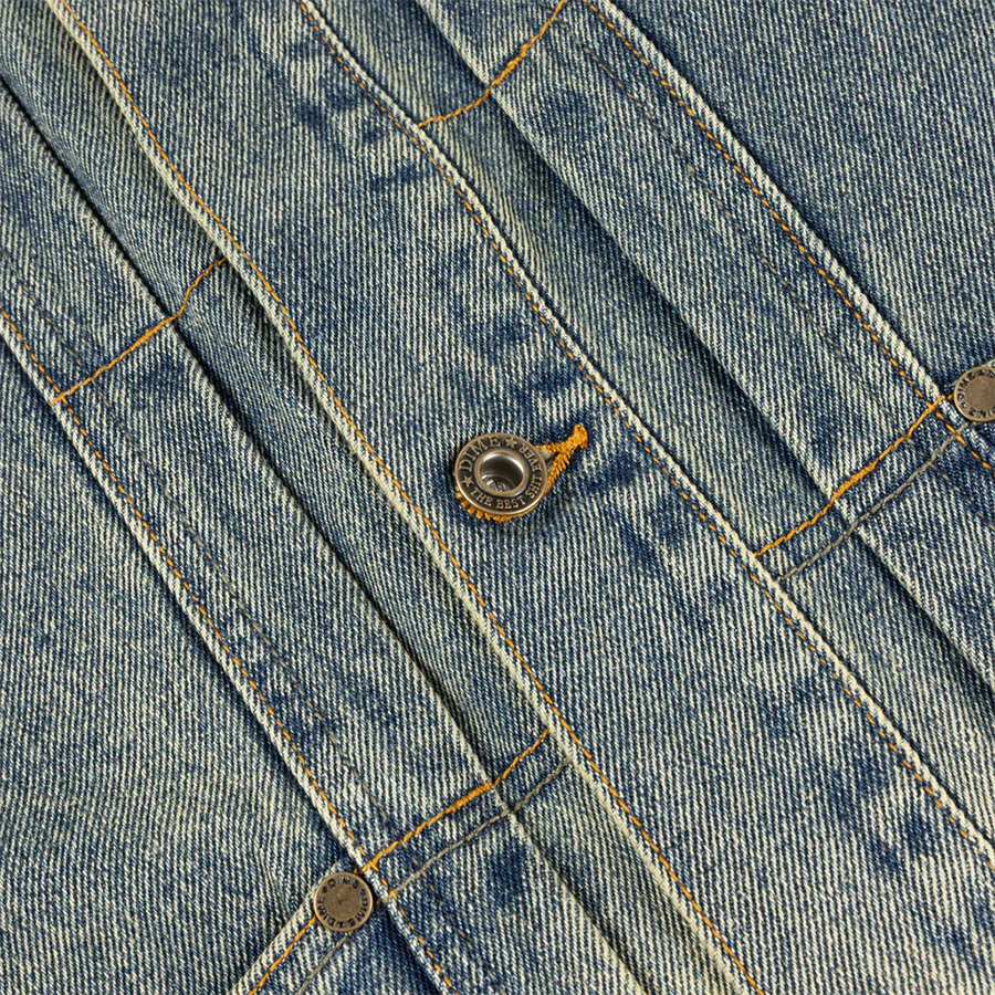 DENIM JACKET - DIPPED SANDBLASTED INDIGO - Image 2