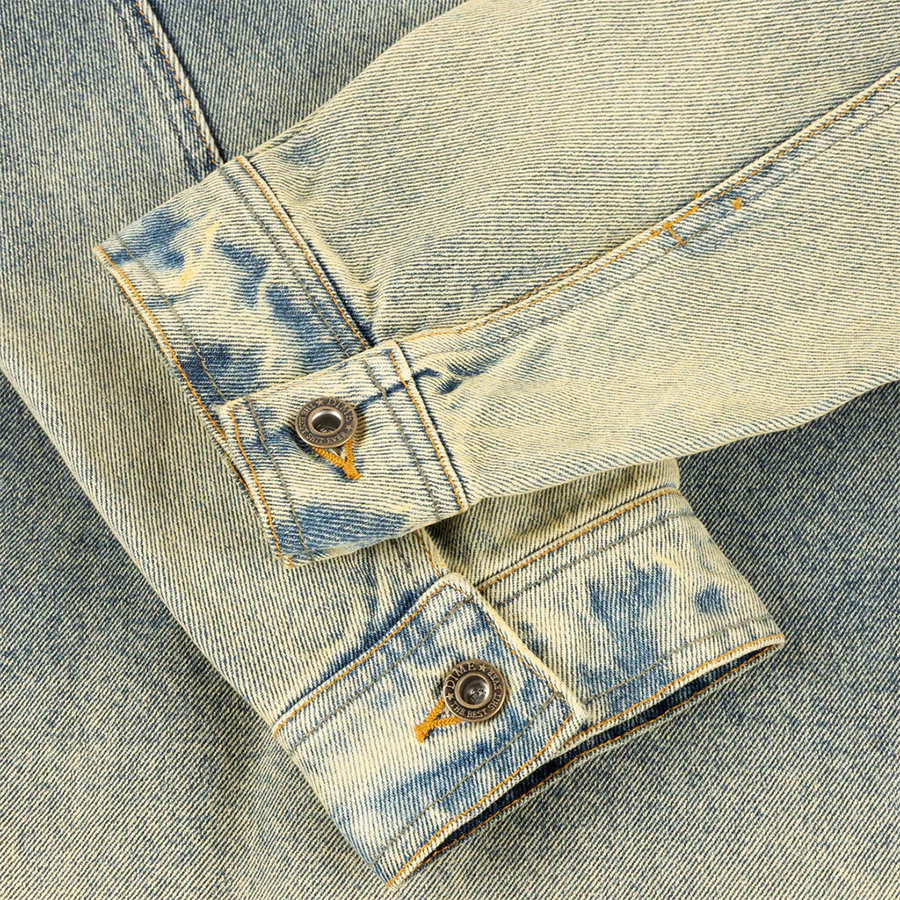 DENIM JACKET - DIPPED SANDBLASTED INDIGO - Image 4