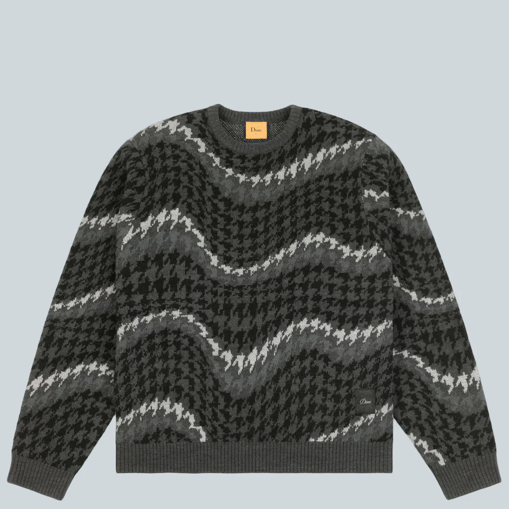 HOUNDSTOOTH KNIT - COAL