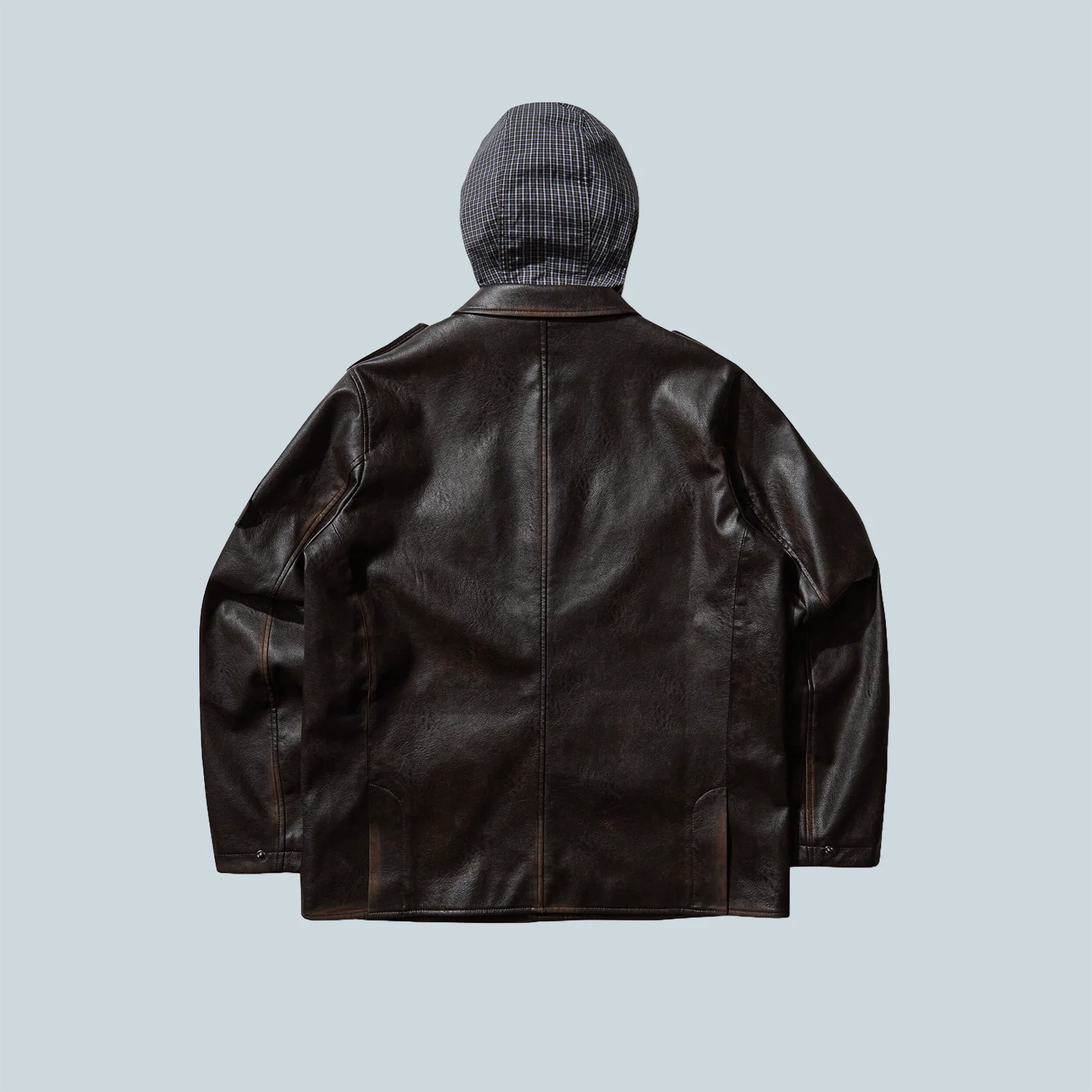 ECO LEATHER SERVICE JACKET - BURNT BROWN - Image 2