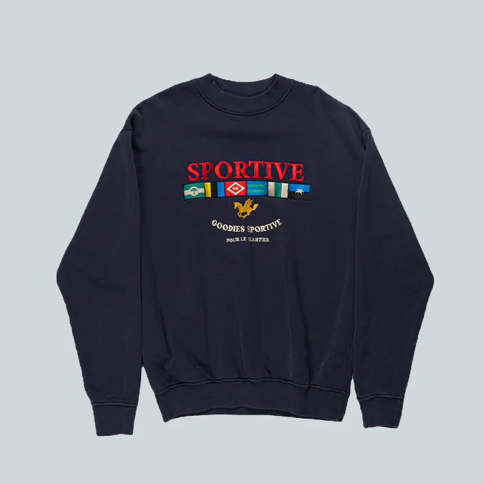 LEGACY FLAGS CREWNECK - NAVY BLUE