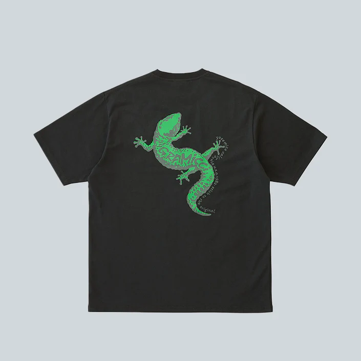 GECKO TEE - VINTAGE BLACK