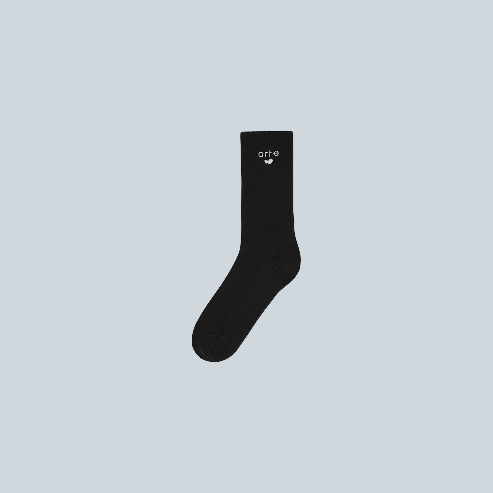 HEART LOGO SOCKS - BLACK