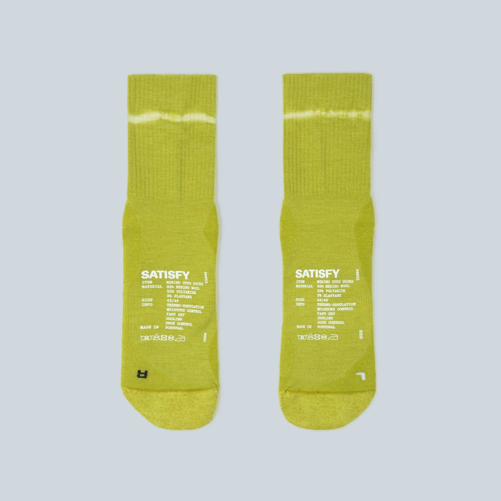 MERINO NYLON TUBE SOCKS - TIE DYE GRENOBLE GREEN - Image 2