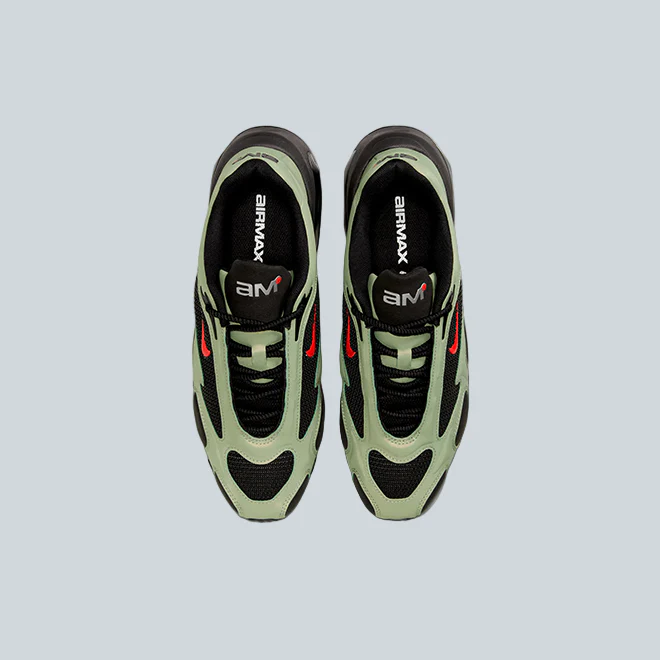 NIKE AIR MAX MUSE - BLACK/UNIVERSITY RED/OIL GREEN - Image 3