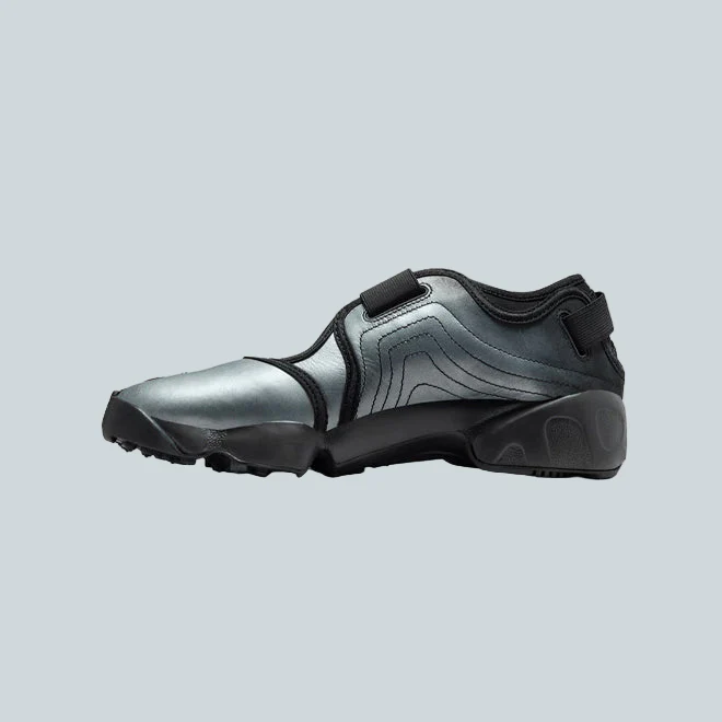 AIR RIFT LEATHER - BLACK / METALLIC SILVER - Image 3