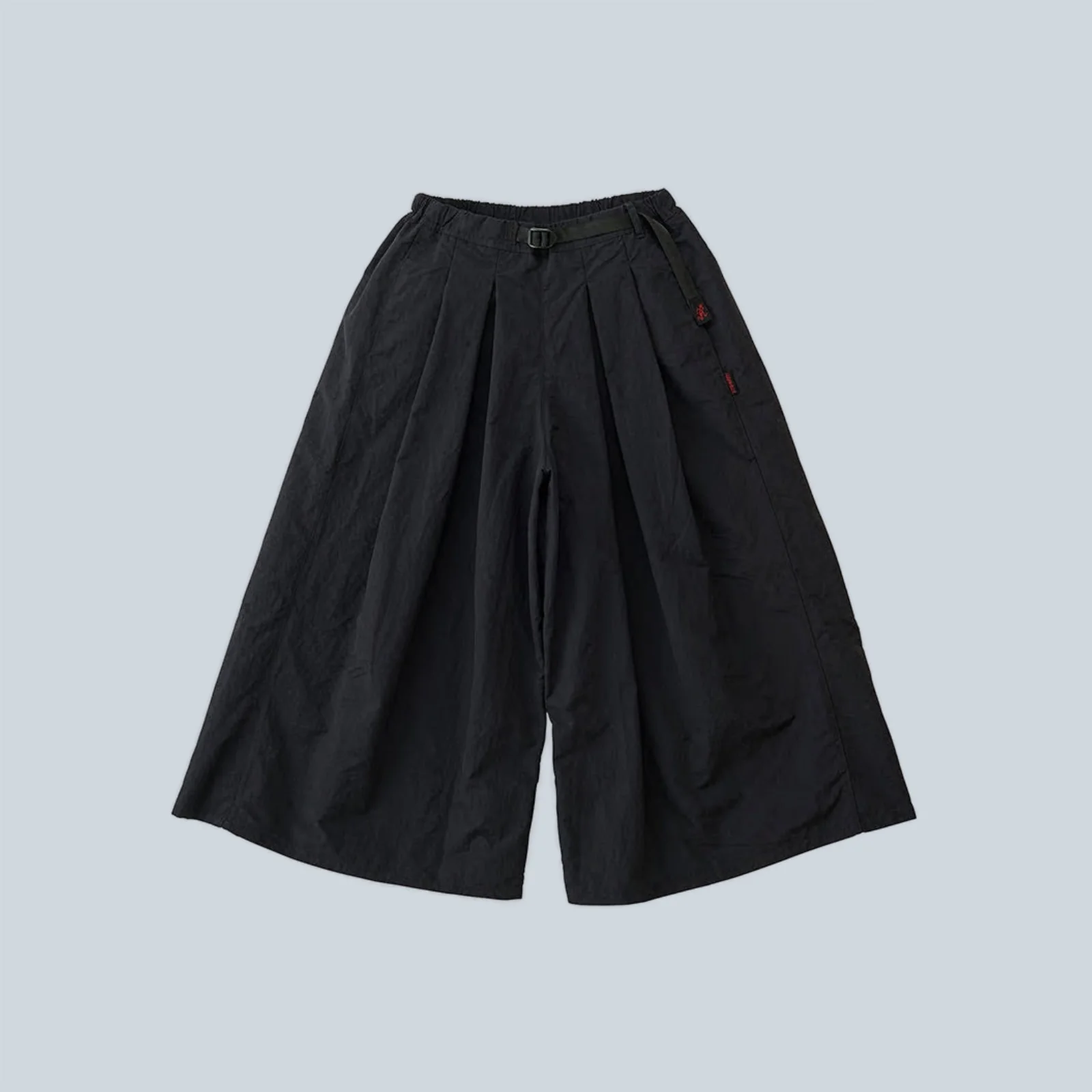 NYLON FLARE PANT - BLACK