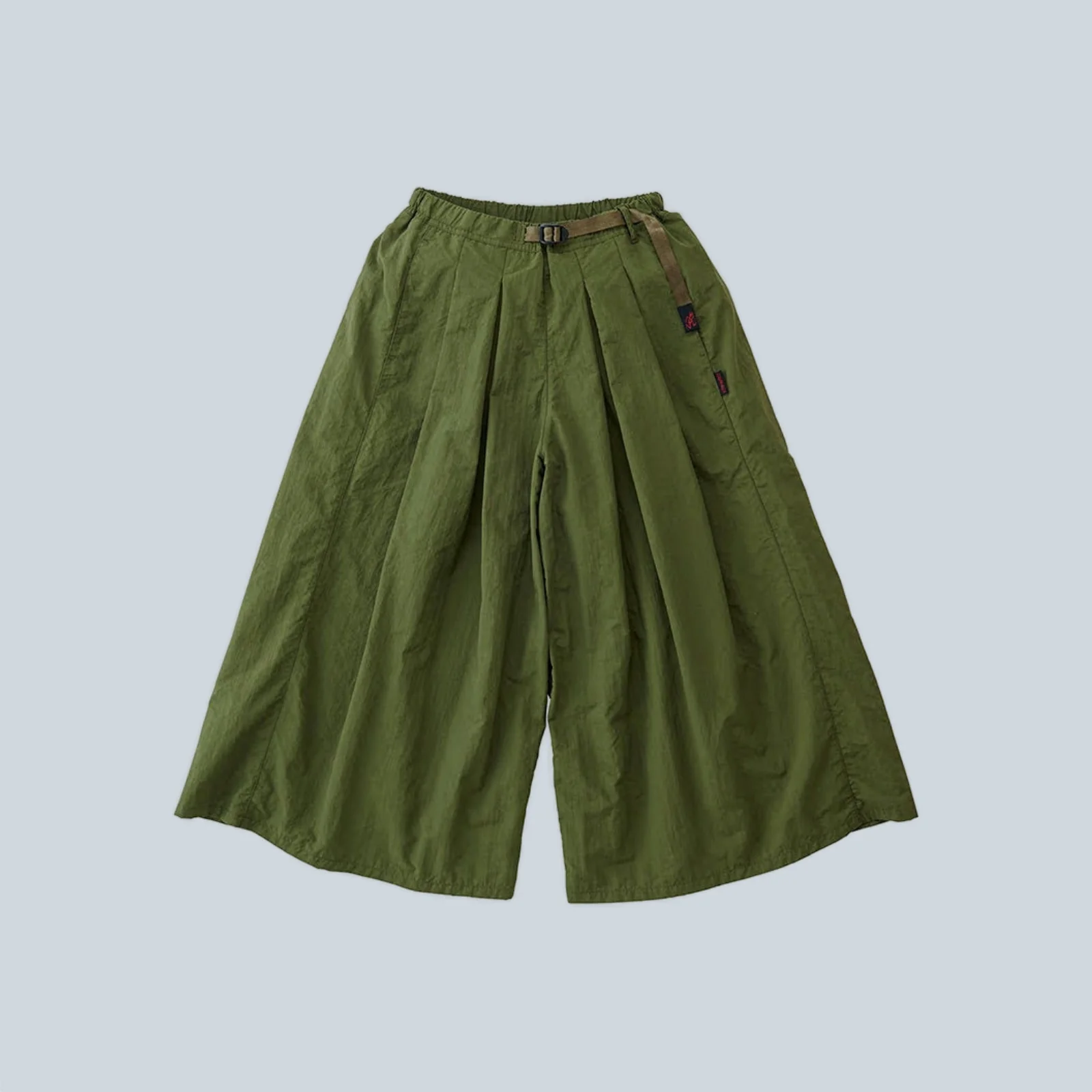 NYLON FLARE PANT - OLIVE
