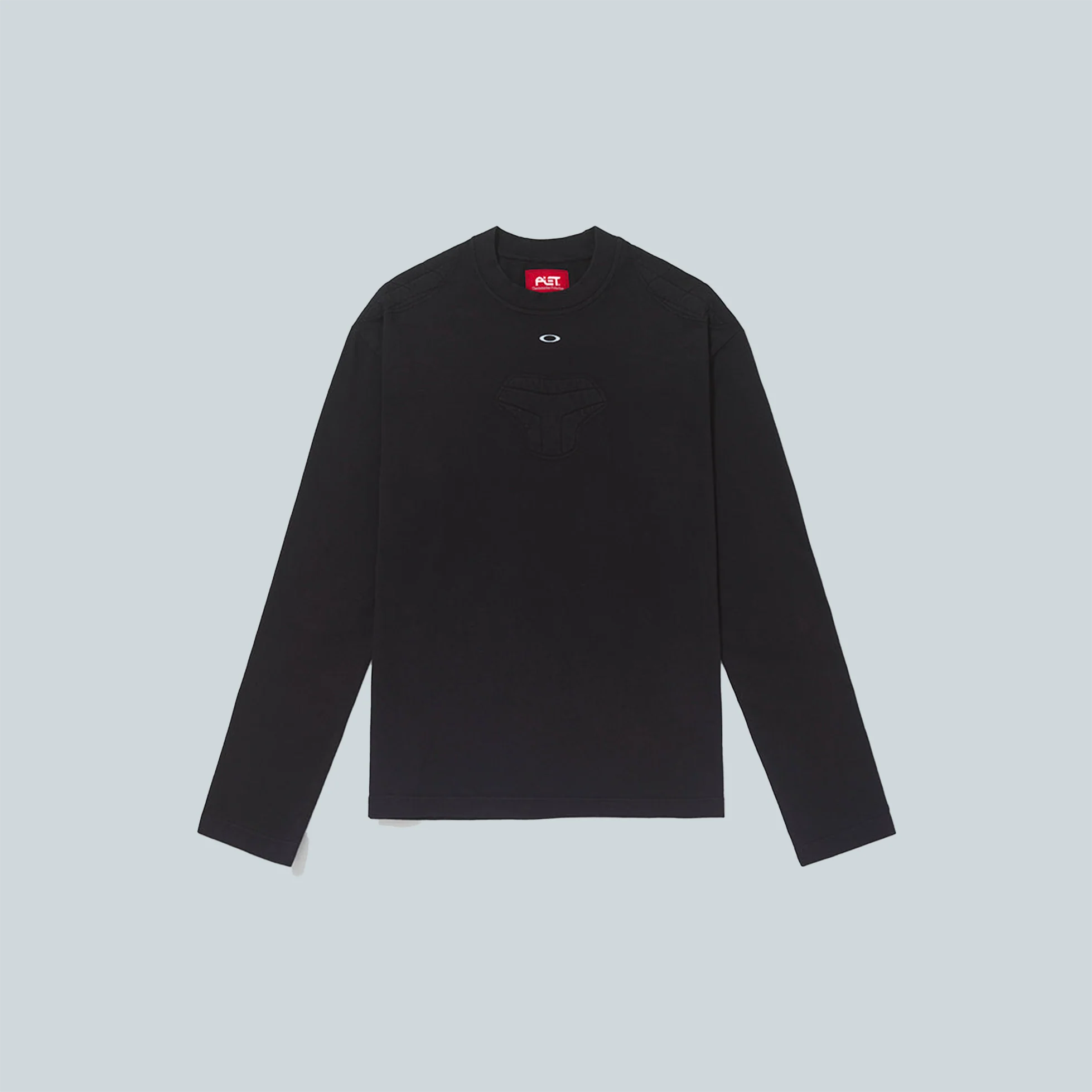 PADDED LONG SLEEVE TSHIRT - BLACK