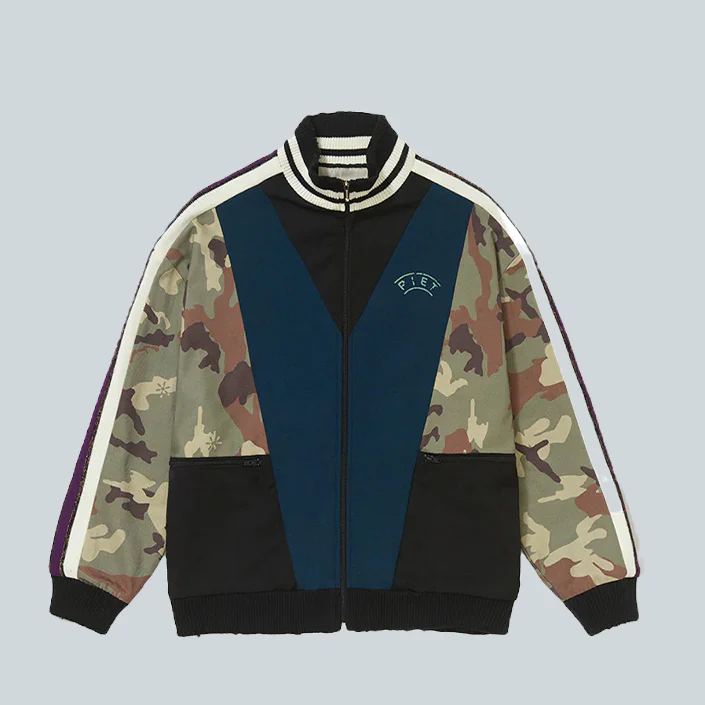 PATCHWORK TRACK JACKET - CAMO