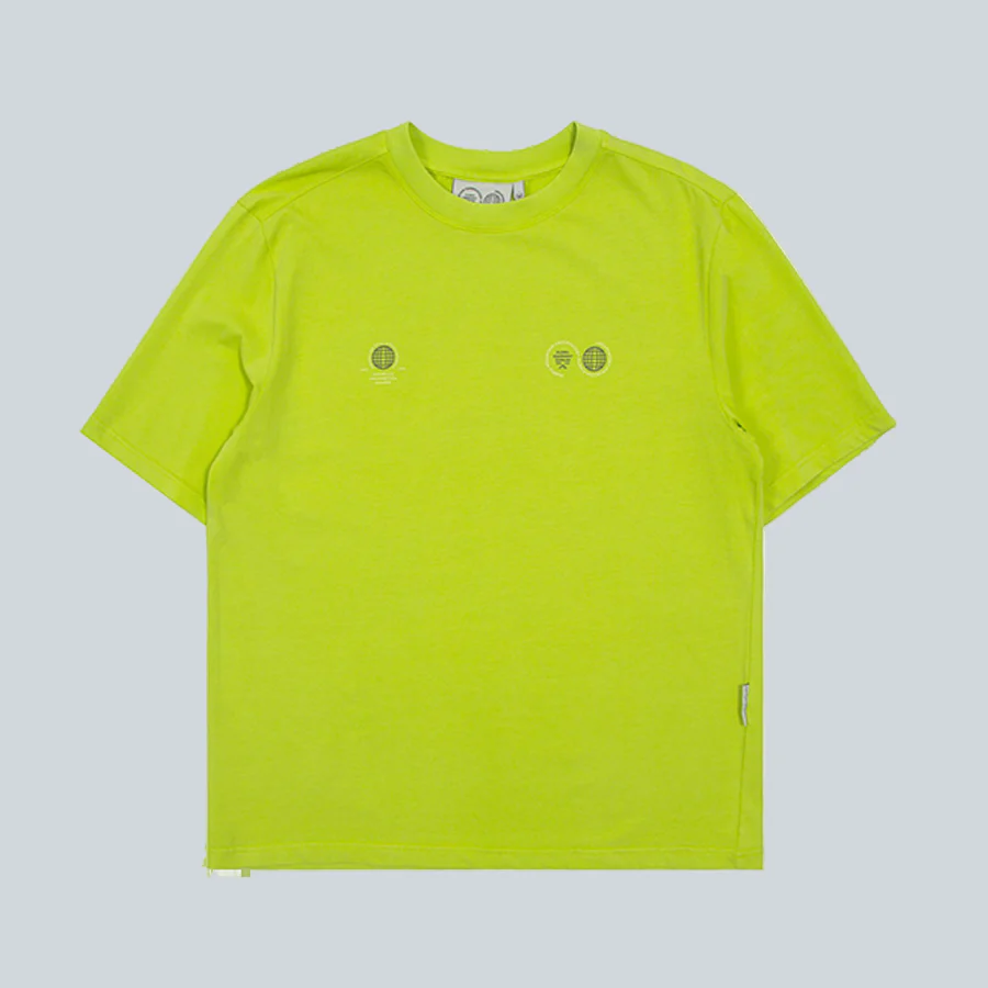 OBSERVATORY GLOBE SS TEE - LIME