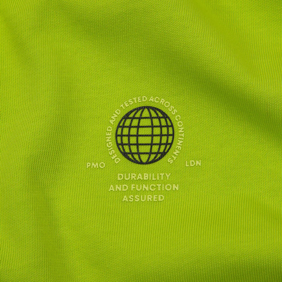 OBSERVATORY GLOBE SS TEE - LIME - Image 4