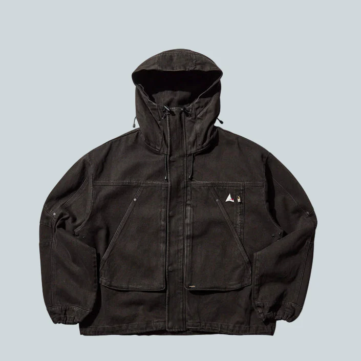 ROA X WRANGLER VOLANO DENIM JACKET - DARK BROWN