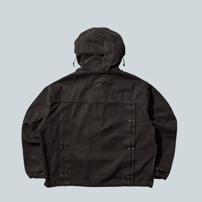 ROA X WRANGLER VOLANO DENIM JACKET - DARK BROWN - Image 2