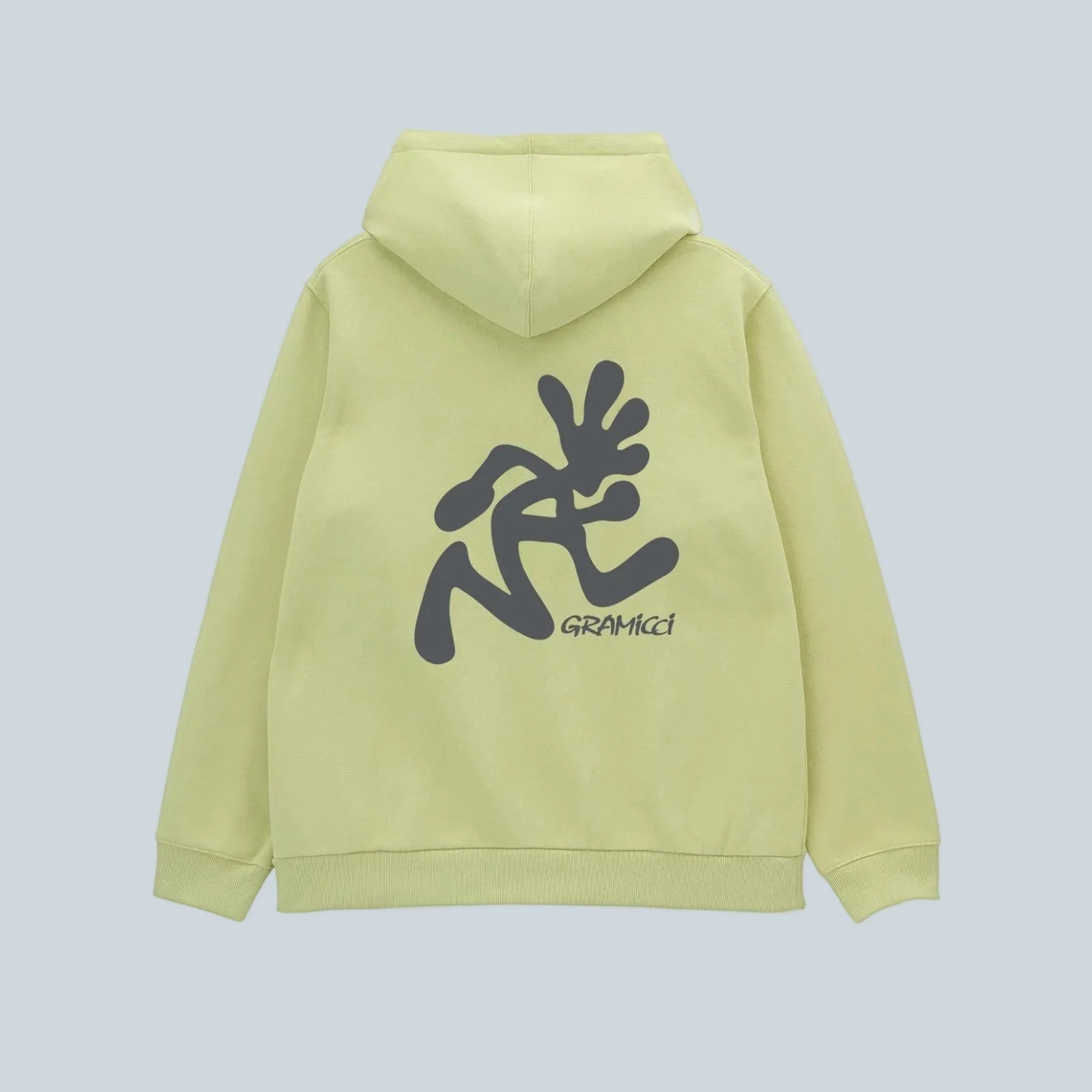 RUNNING MAN HOODED SWEATSHIRT - LIME - Image 2