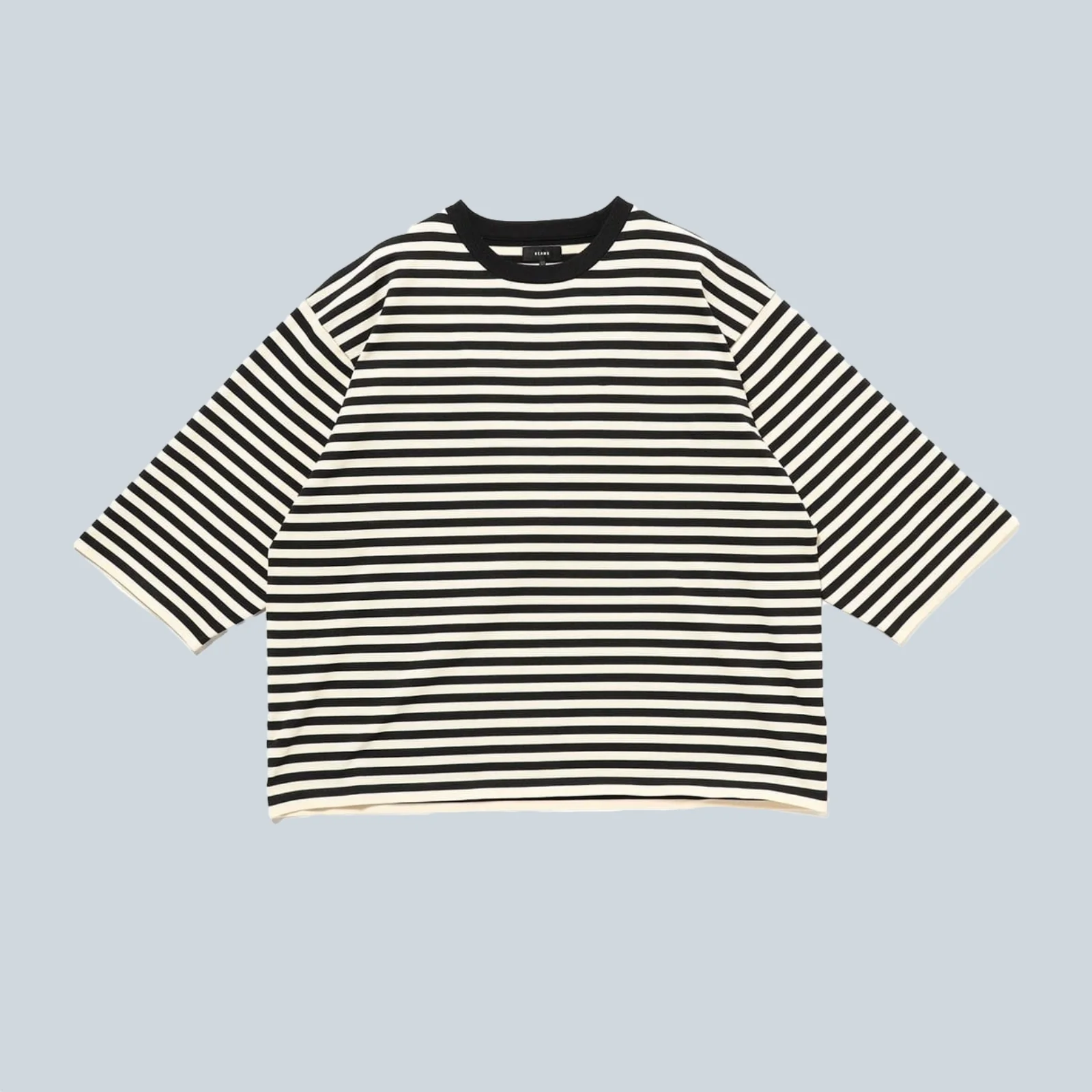 SHORT KNIT TEE - BLACK
