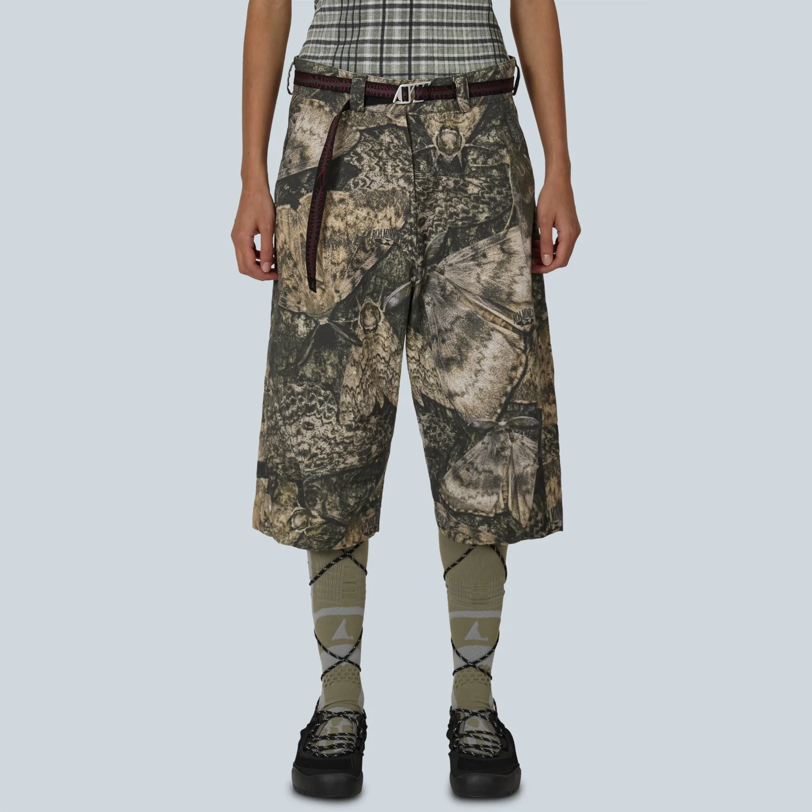 SIERA MOTH PRINT 3/4 PANT - BROWN - Image 3