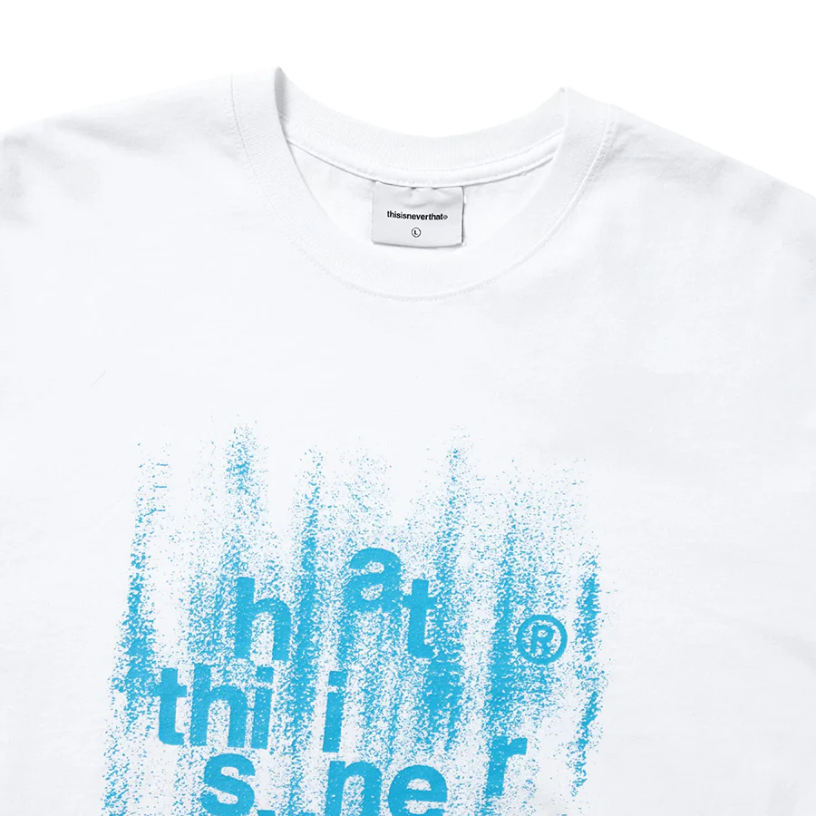 THISISNEVERTHAT BRUSHED PRINT TEE - WHITE - Image 2