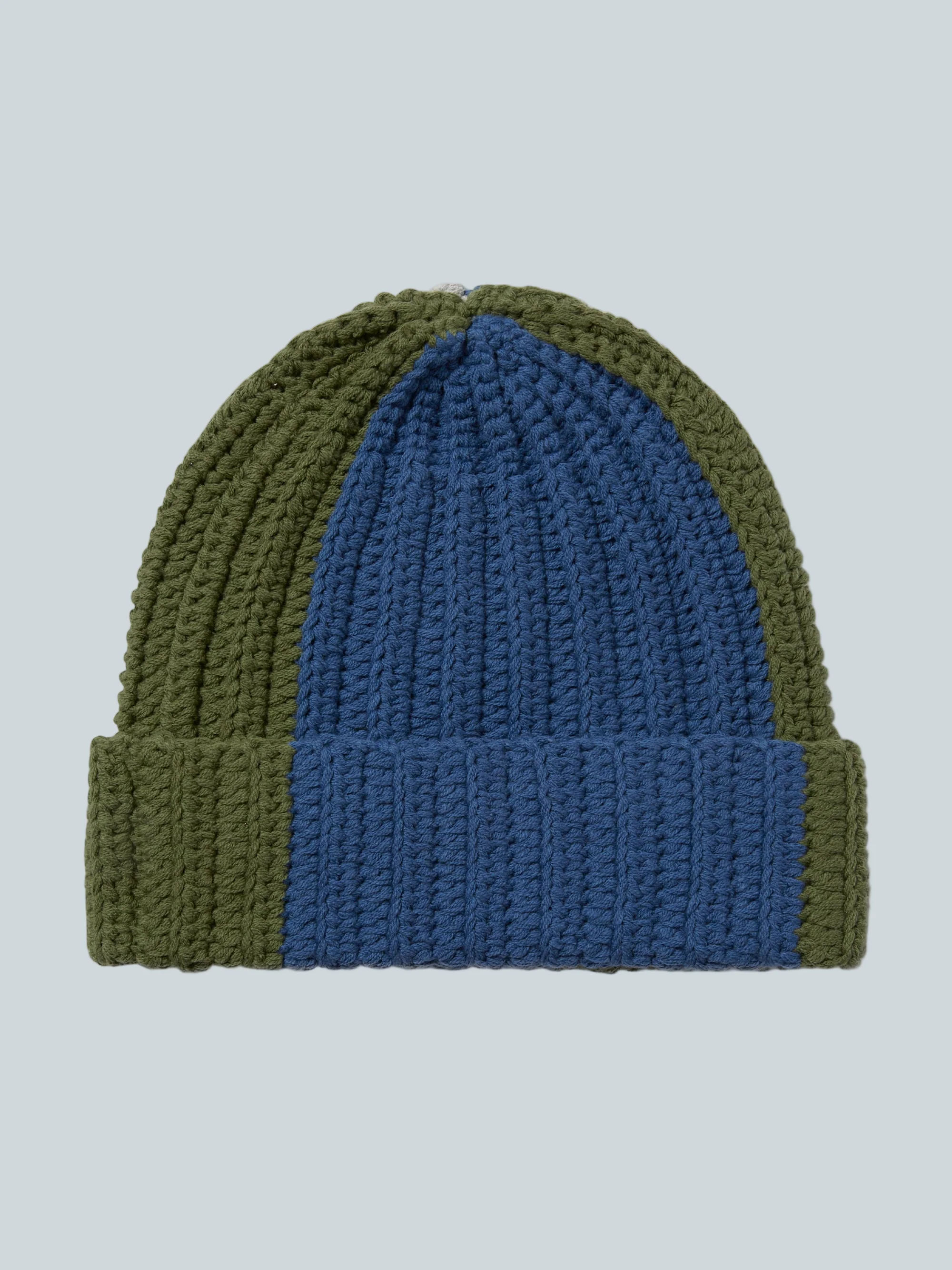 MULTICOLOR CROCHET BEANIE - GREEN - Image 2