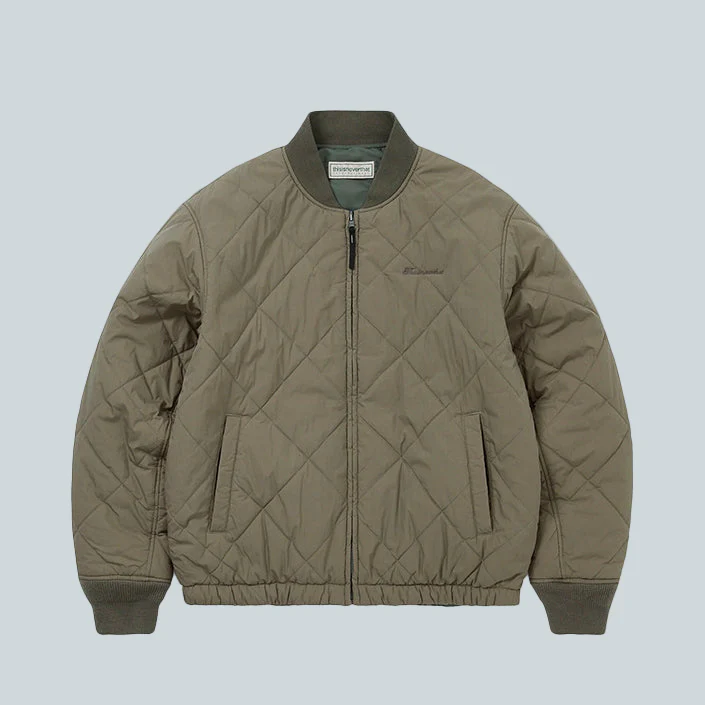 REVERSIBLE BOMBER JACKET - DARK SAGE