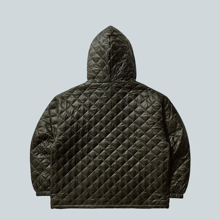 MASKED DIAMOND ANORAK - DARK OLIVE - Image 2