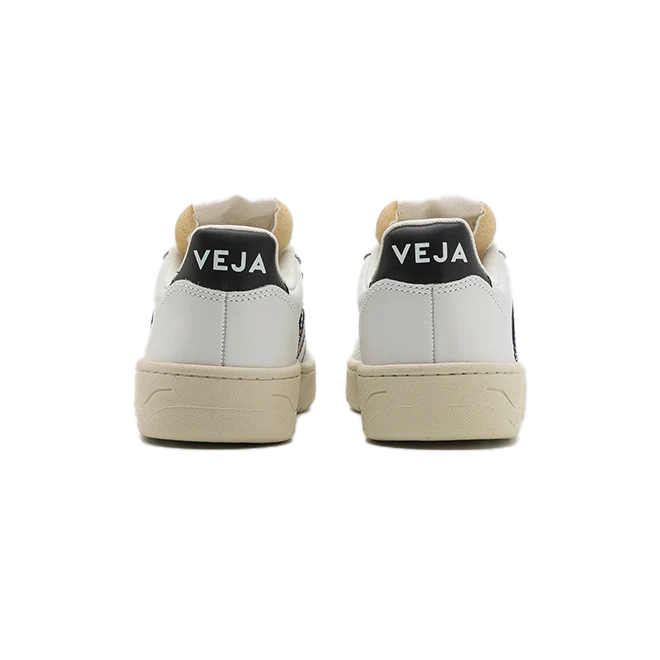 VEJA V-10 LEATHER - WHITE/BLACK - Image 3