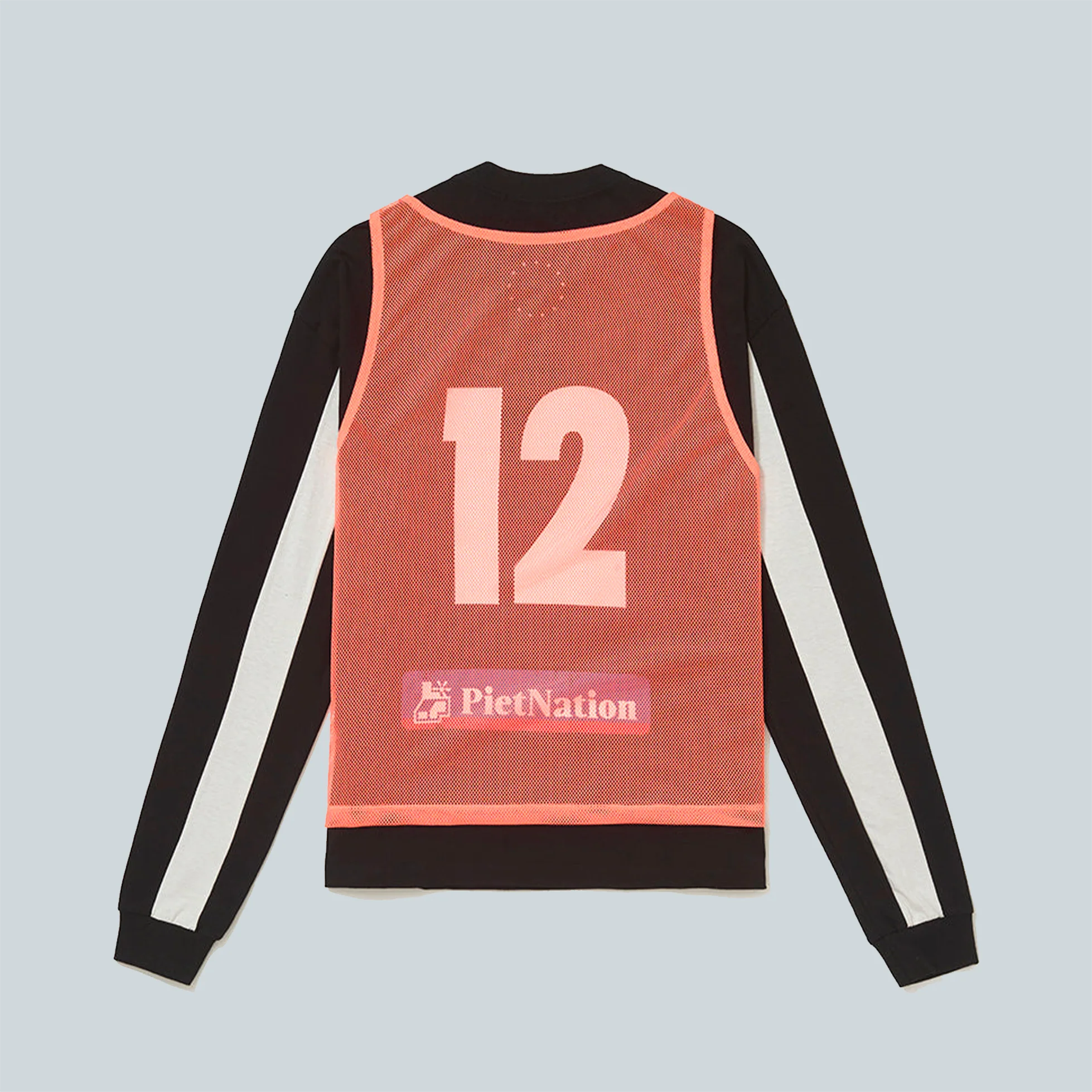 VEST LONG SLEEVE TSHIRT - BLACK - Image 2